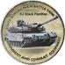 Coin, Zimbabwe, Shilling, 2018, Tanks - K2 Black panther, MS(63), Nickel plated