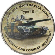 Coin, Zimbabwe, Shilling, 2018, Tanks - Type 10, MS(63), Nickel plated steel