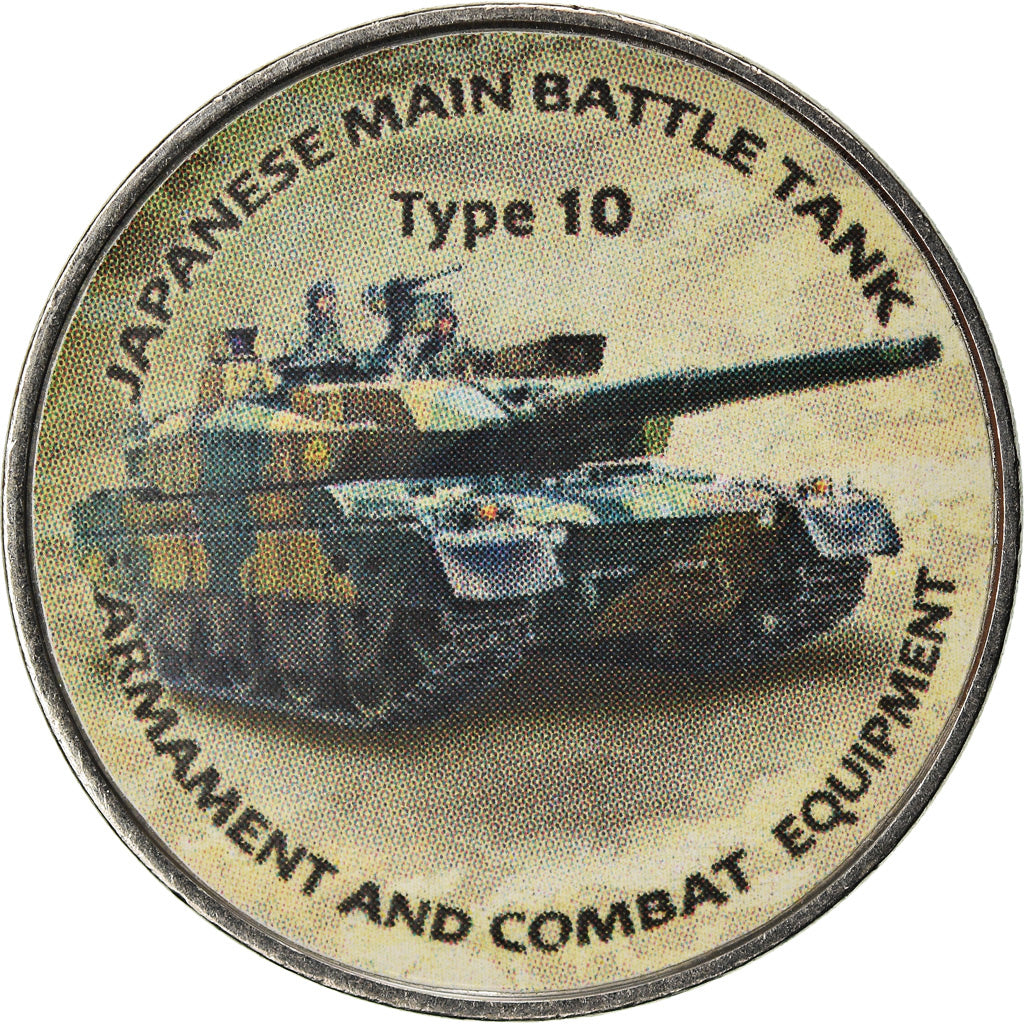 Coin, Zimbabwe, Shilling, 2018, Tanks - Type 10, MS(63), Nickel plated steel