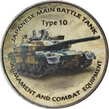 Coin, Zimbabwe, Shilling, 2018, Tanks - Type 10, MS(63), Nickel plated steel