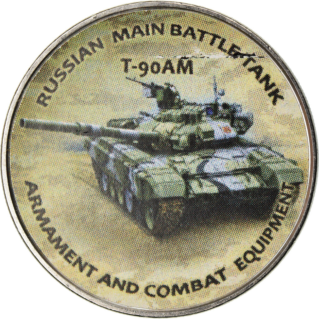 Moneta, Zimbabwe, Shilling, 2018, Tanks - T-90AM, SPL, Acciaio placcato nichel