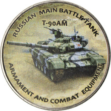 Moneta, Zimbabwe, Shilling, 2018, Tanks - T-90AM, SPL, Acciaio placcato nichel
