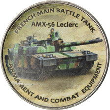 Coin, Zimbabwe, Shilling, 2018, Tanks - AMX-56 Leclerc, MS(63), Nickel plated
