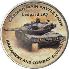 Coin, Zimbabwe, Shilling, 2018, Tanks - Léopard 2A7, MS(63), Nickel plated