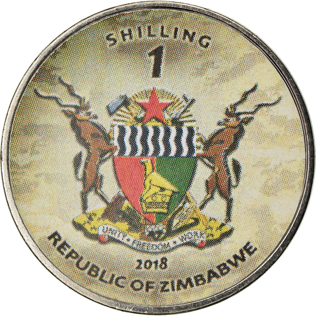 Moneta, Zimbabwe, Shilling, 2018, Tanks - Léopard 2A7, SPL, Acciaio placcato
