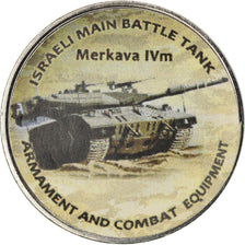 Moneda, Zimbabue, Shilling, 2018, Tanks - Merkava IV, SC, Níquel chapado en