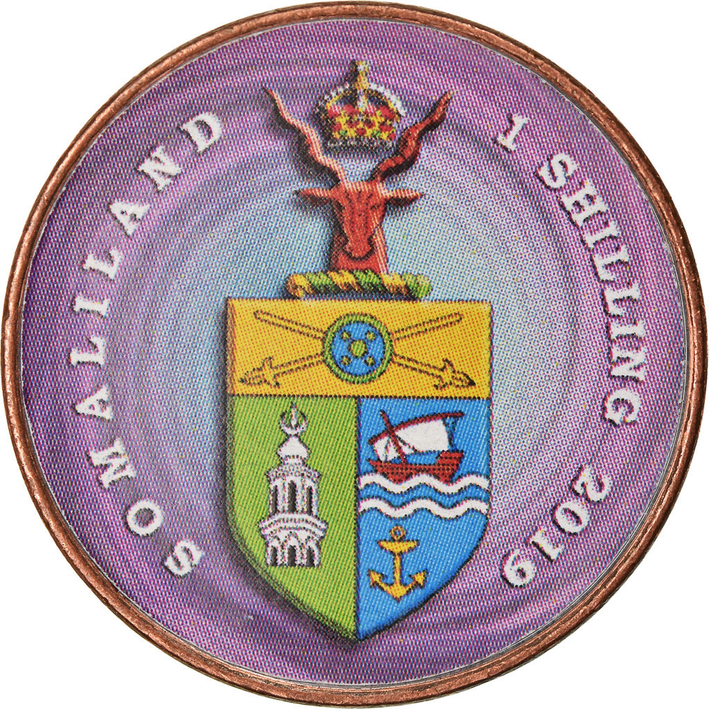 Coin, Somaliland, Shilling, 2019, Fleurs - Passiflore, MS(63), Stainless Steel