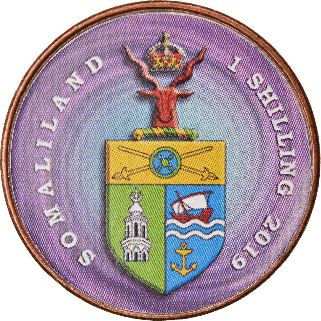 Monnaie, Somaliland, Shilling, 2019, Fleurs - Oiseau de paradis, SPL, Stainless