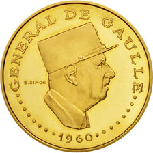 Chad, 10000 Francs, 1960, MS(65-70), Gold, KM:11