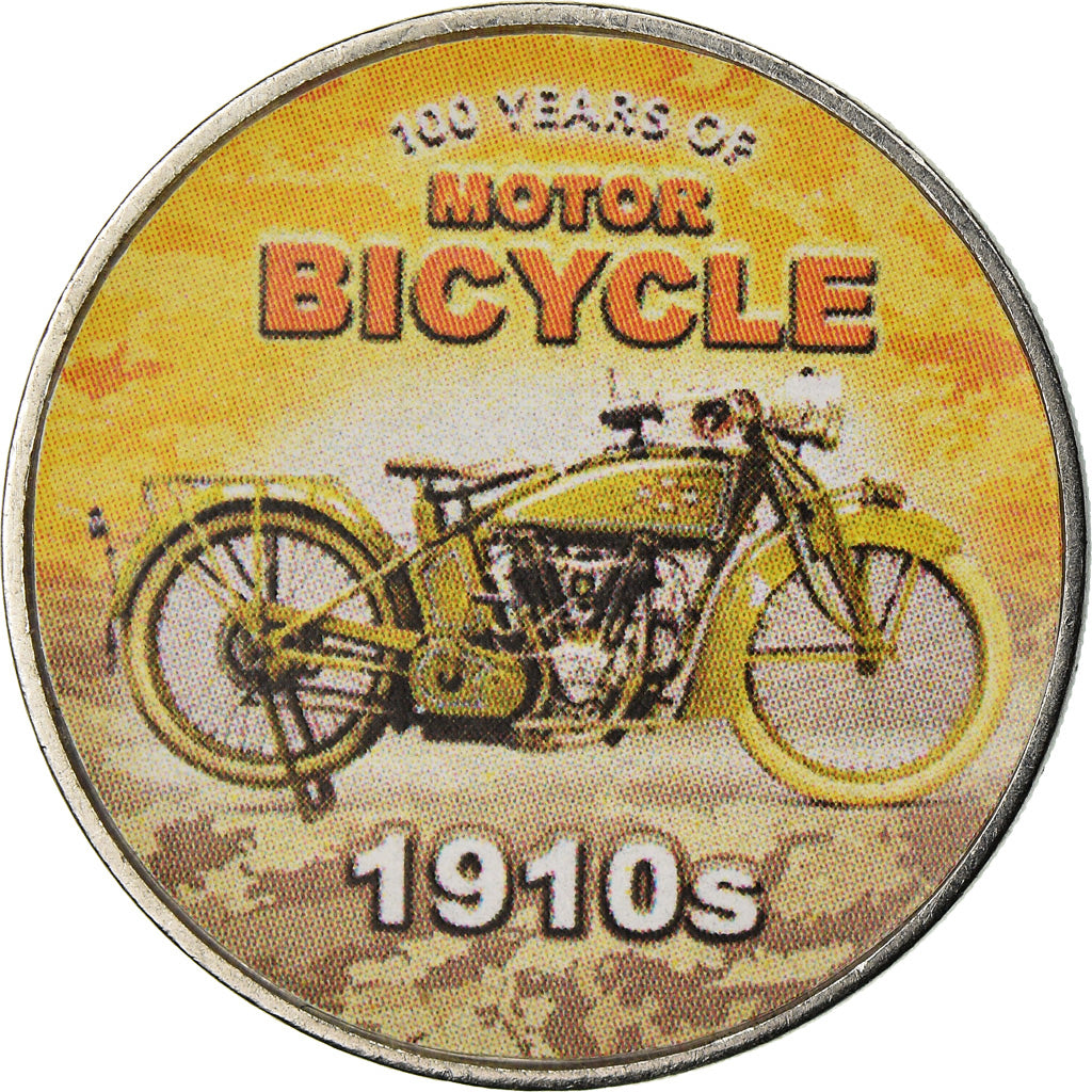 Munten, Somaliland, 1/2 Shilling, 2019, Motos - 100 ans - 1910, UNC-, Stainless