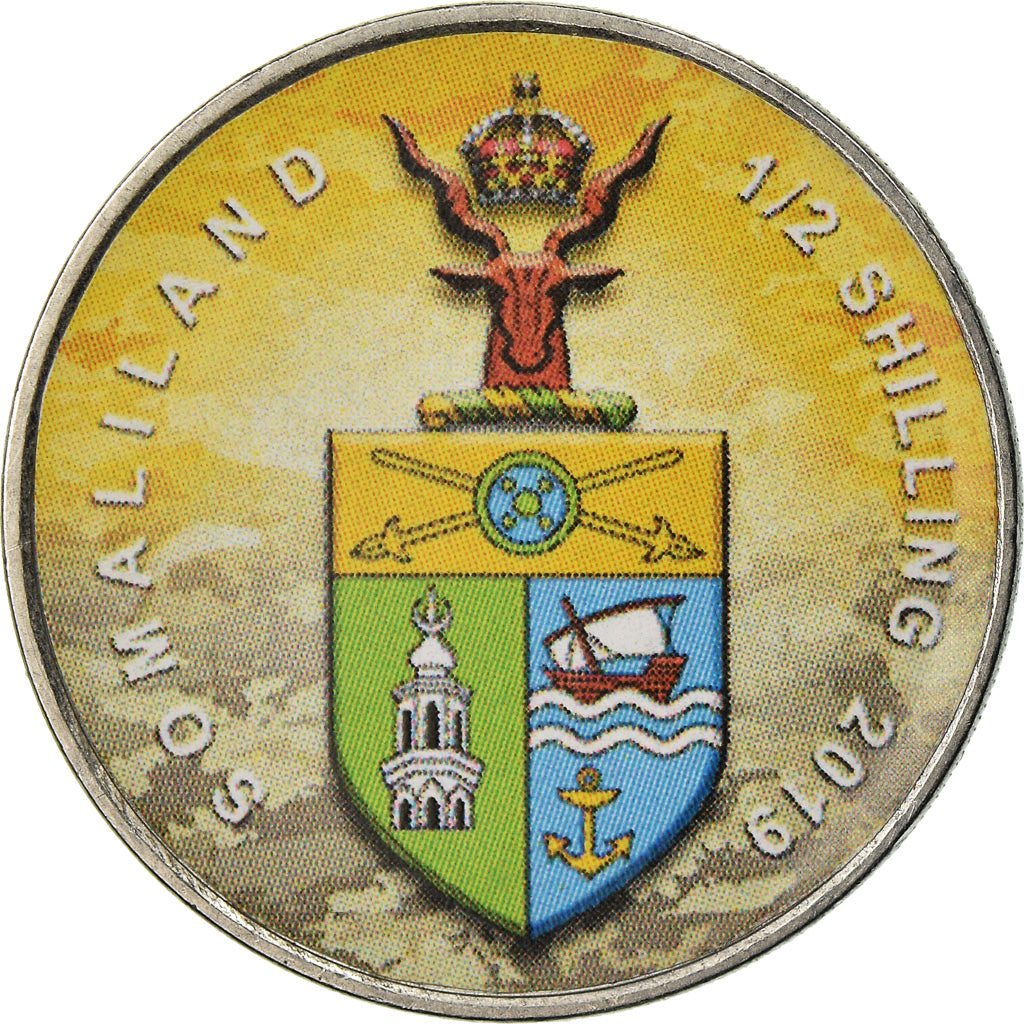 Monnaie, Somaliland, 1/2 Shilling, 2019, Motos - 100 ans - 1920, SPL, Stainless