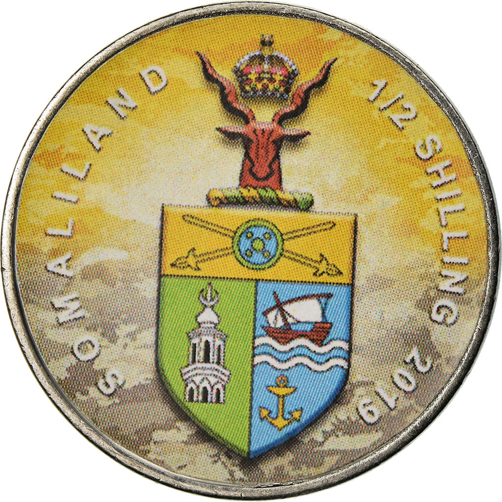 Moneta, Somaliland, 1/2 Shilling, 2019, Motos - 100 ans - 1920, SPL, Acciaio