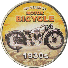 Coin, Somaliland, 1/2 Shilling, 2019, Motos - 100 ans - 1930, MS(63), Stainless