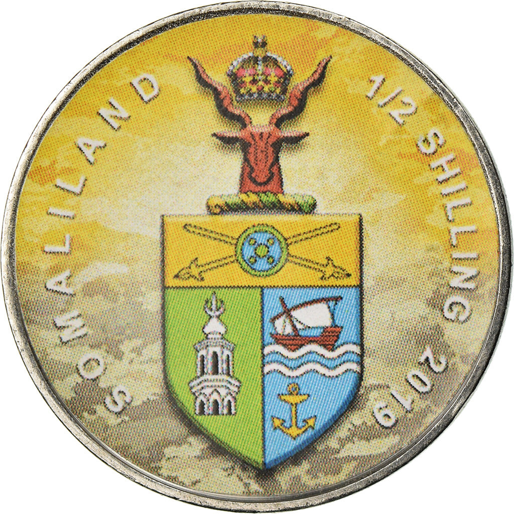 Moneta, Somaliland, 1/2 Shilling, 2019, Motos - 100 ans - 1930, SPL, Acciaio