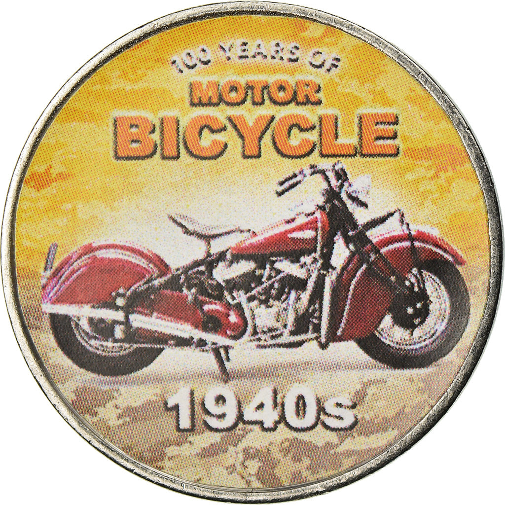 Monnaie, Somaliland, 1/2 Shilling, 2019, Motos - 100 ans - 1940, SPL, Stainless