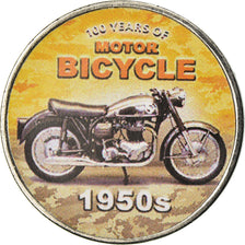 Coin, Somaliland, 1/2 Shilling, 2019, Motos - 100 ans - 1950, MS(63), Stainless