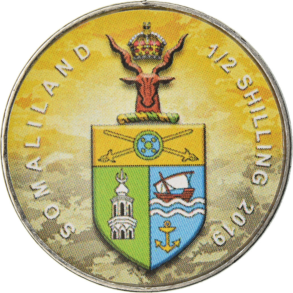Moneta, Somaliland, 1/2 Shilling, 2019, Motos - 100 ans - 1950, SPL, Acciaio