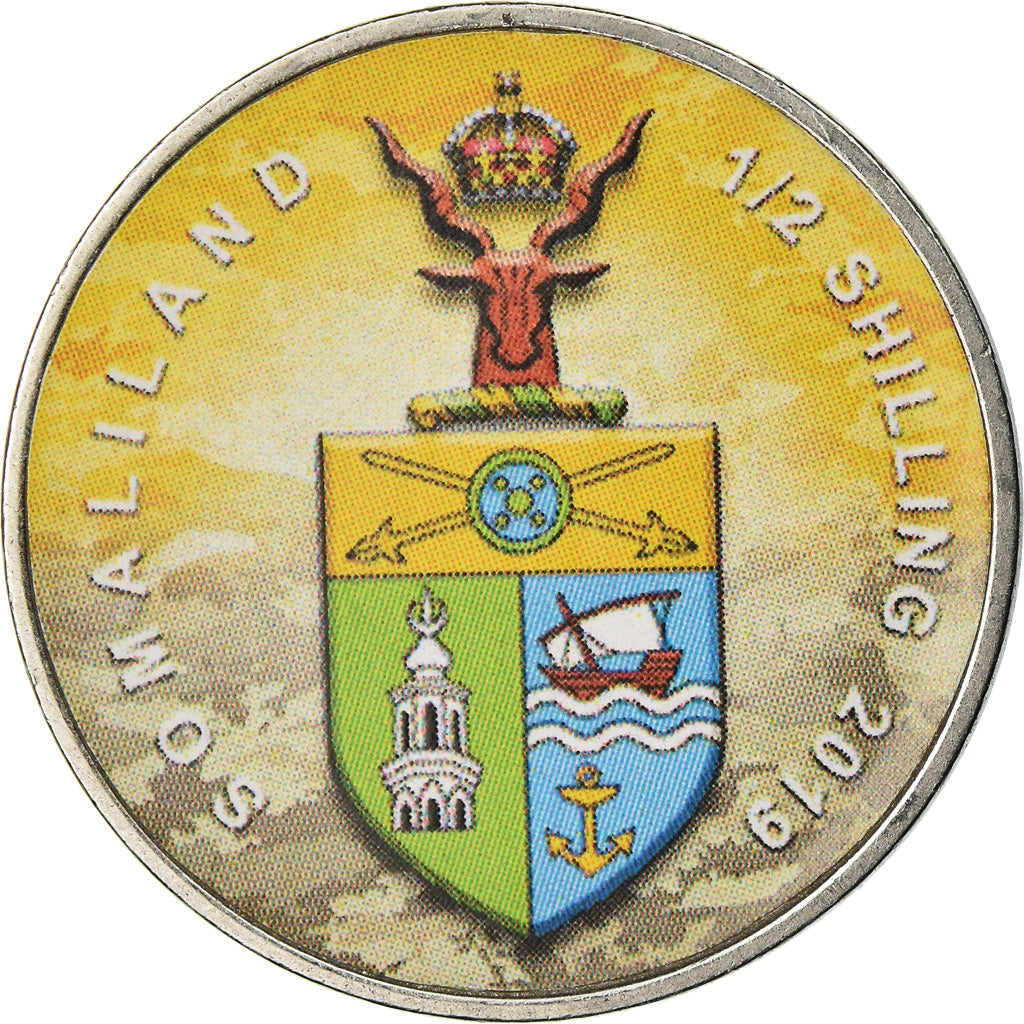Monnaie, Somaliland, 1/2 Shilling, 2019, Motos - 100 ans - 1980, SPL, Stainless