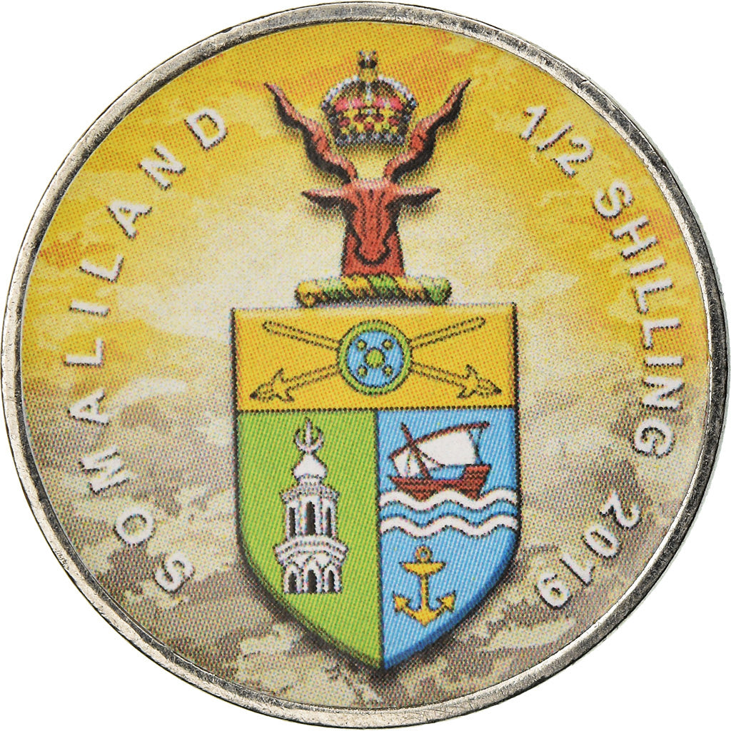 Monnaie, Somaliland, 1/2 Shilling, 2019, Motos - 100 ans - 1980, SPL, Stainless