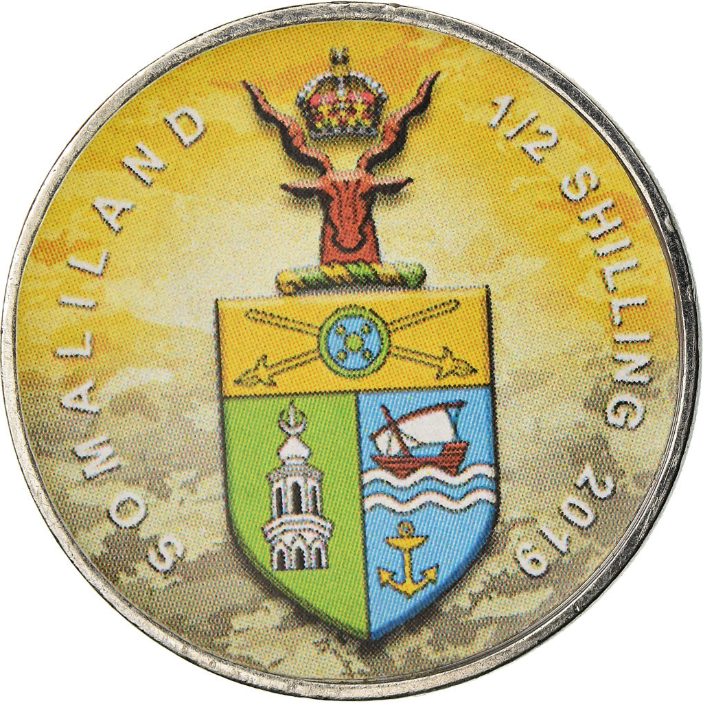 Monnaie, Somaliland, 1/2 Shilling, 2019, Motos - 100 ans - 1990, SPL, Stainless