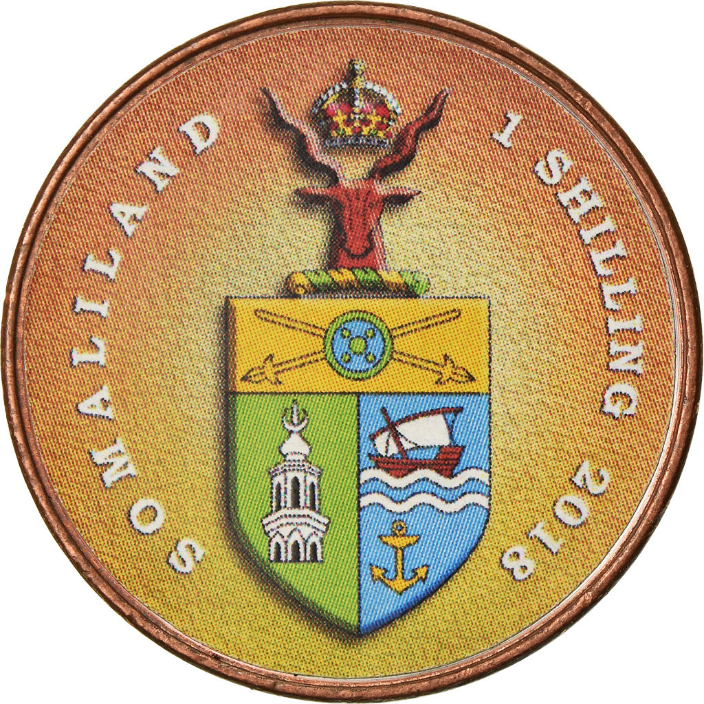 Moeda, Somalilândia, Shilling, 2018, Faune africaine - Gorille, MS(63), Aço