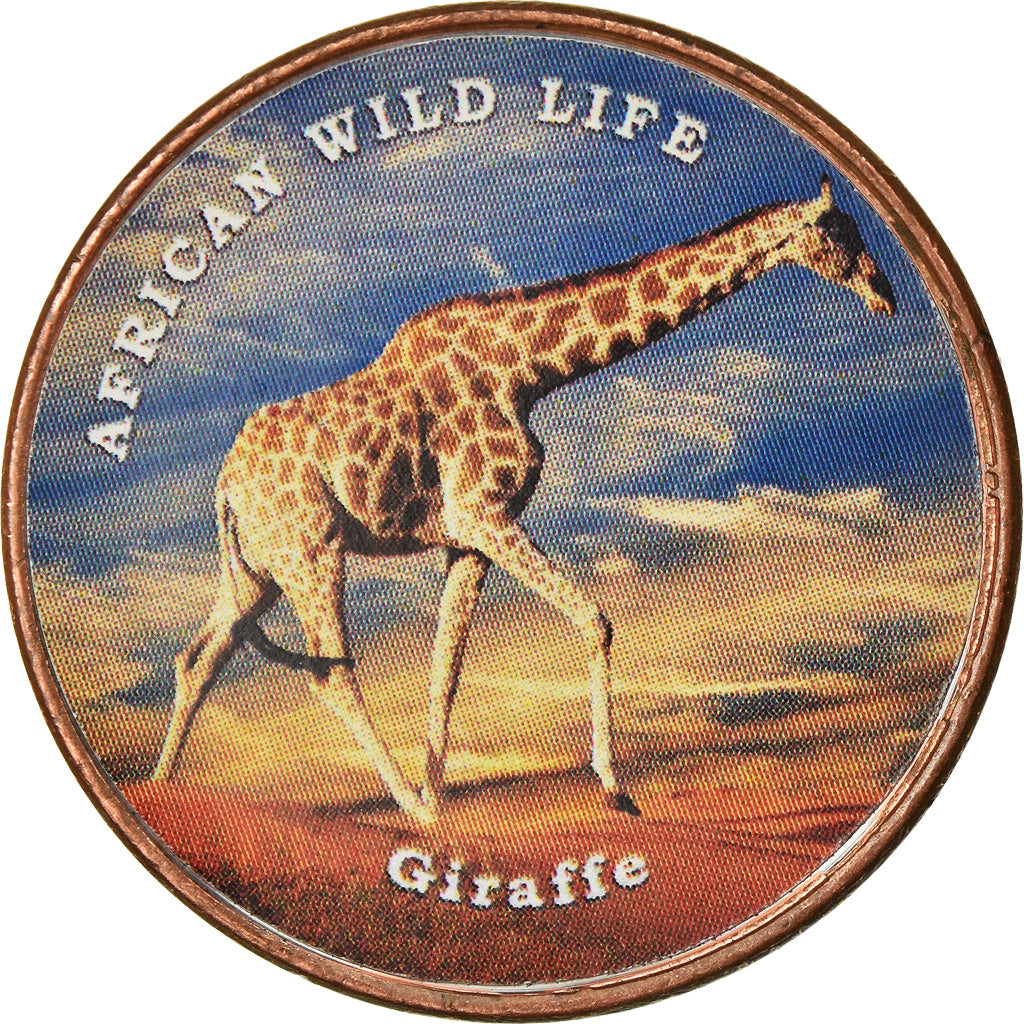 Coin, Somaliland, Shilling, 2018, Faune africaine - Girafe, MS(63), Stainless