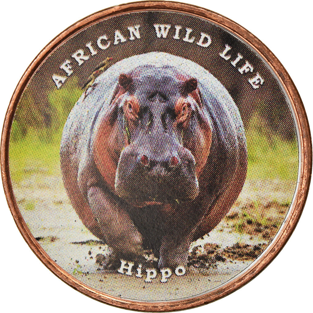 Coin, Somaliland, Shilling, 2018, Faune africaine - Hippopotame, MS(63)