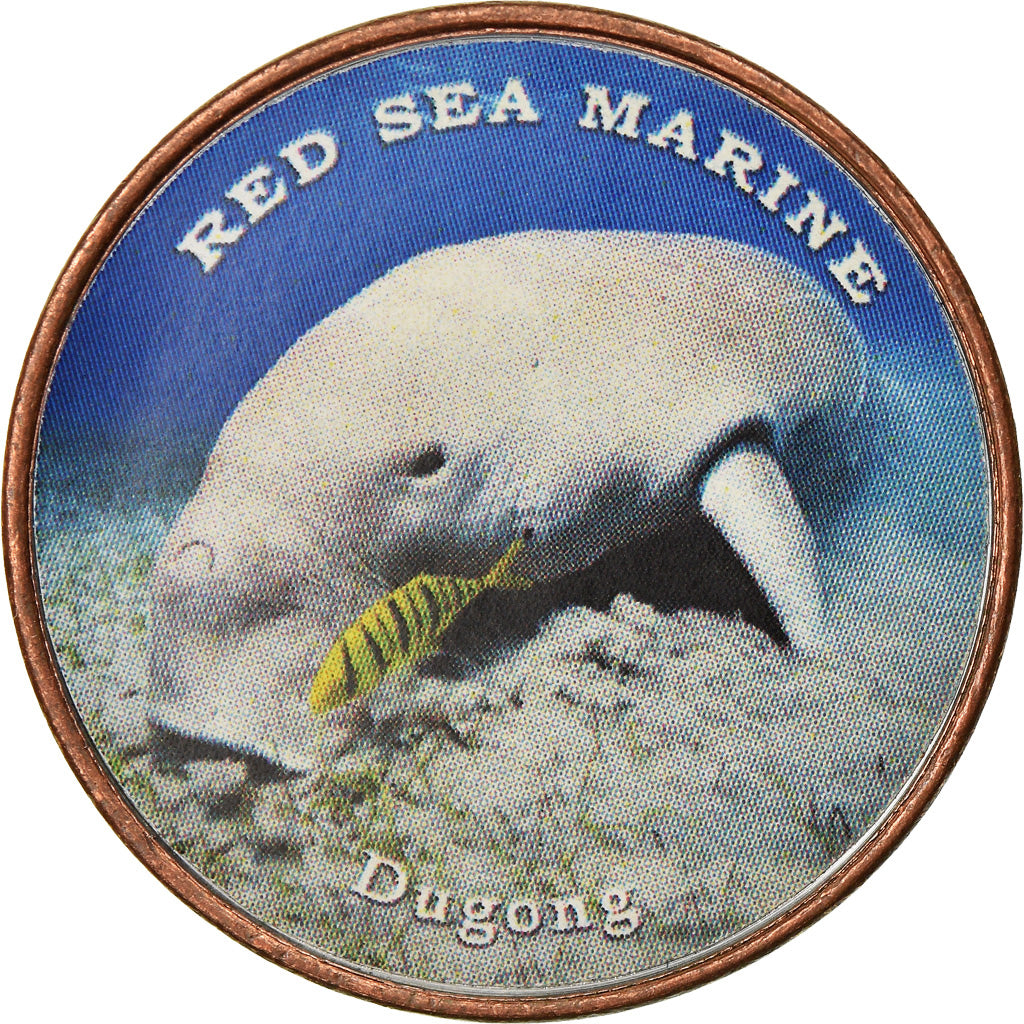 Coin, Somaliland, Shilling, 2018, Vie sous-marine - Dugong, MS(63), Stainless