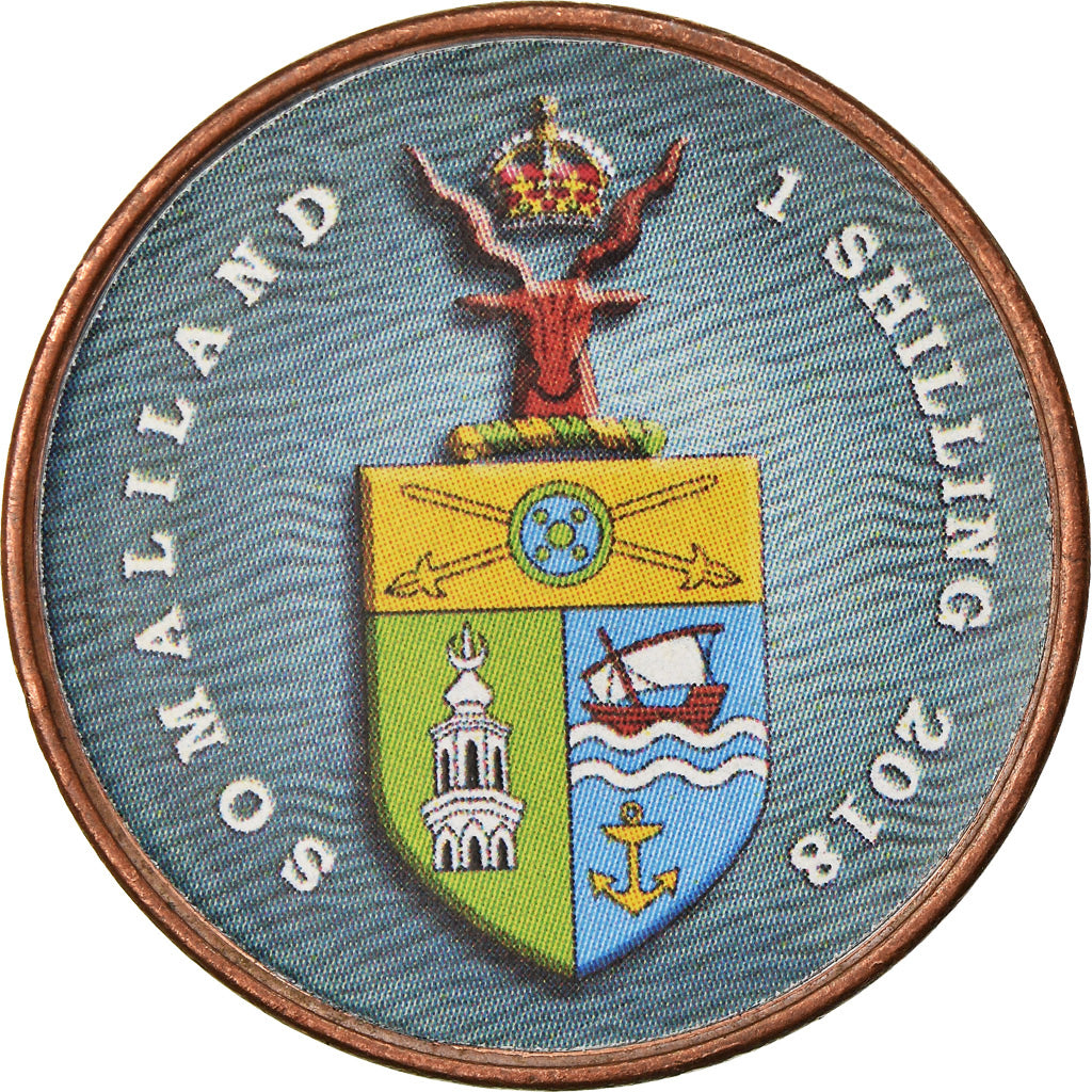 Moneta, Somaliland, Shilling, 2018, Vie sous-marine - Poisson-clown, SPL