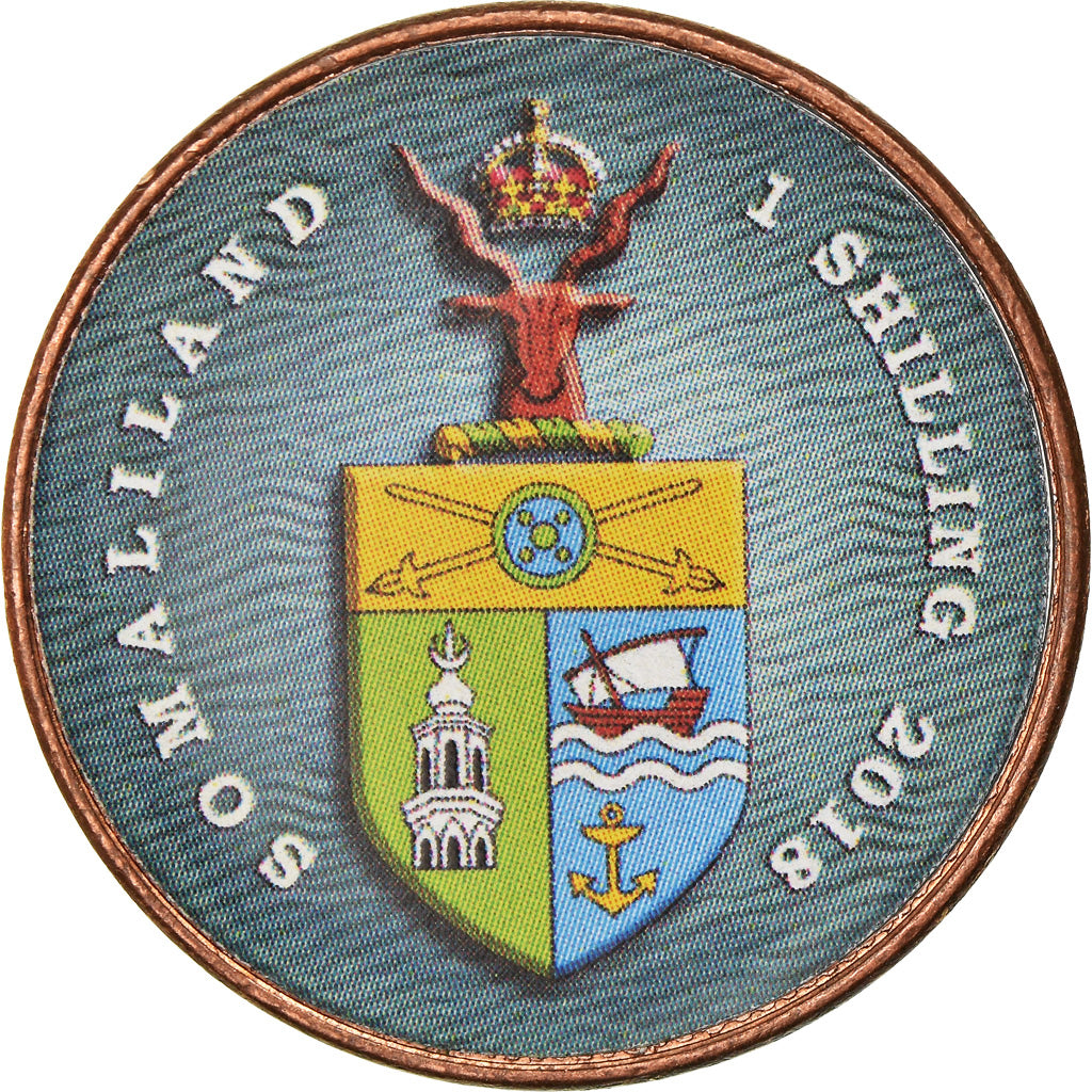 Coin, Somaliland, Shilling, 2018, Vie sous-marine - Hippocampe, MS(63)