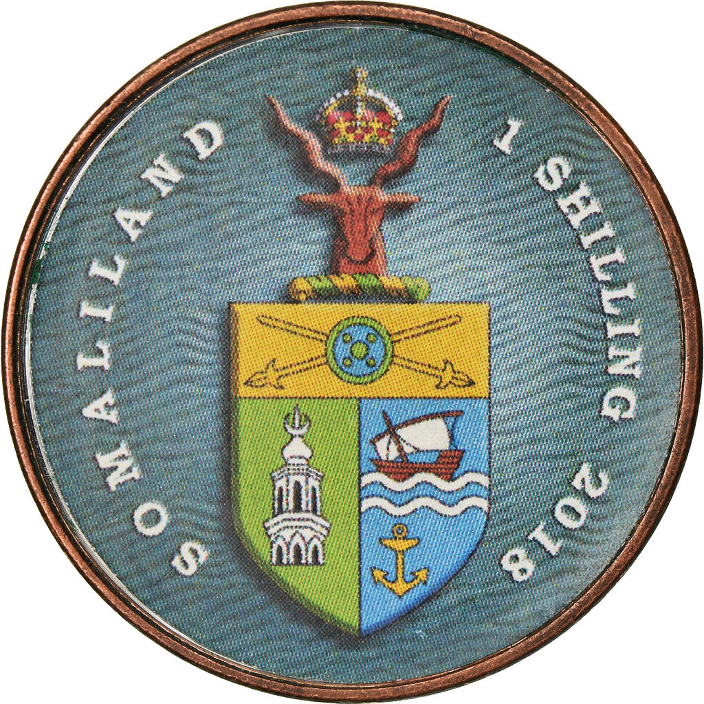 Coin, Somaliland, Shilling, 2018, Vie sous-marine - Hippocampe, MS(63)