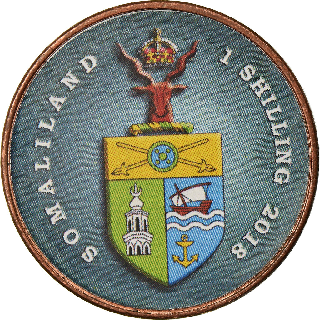 Coin, Somaliland, Shilling, 2018, Vie sous-marine - Hippocampe, MS(63)