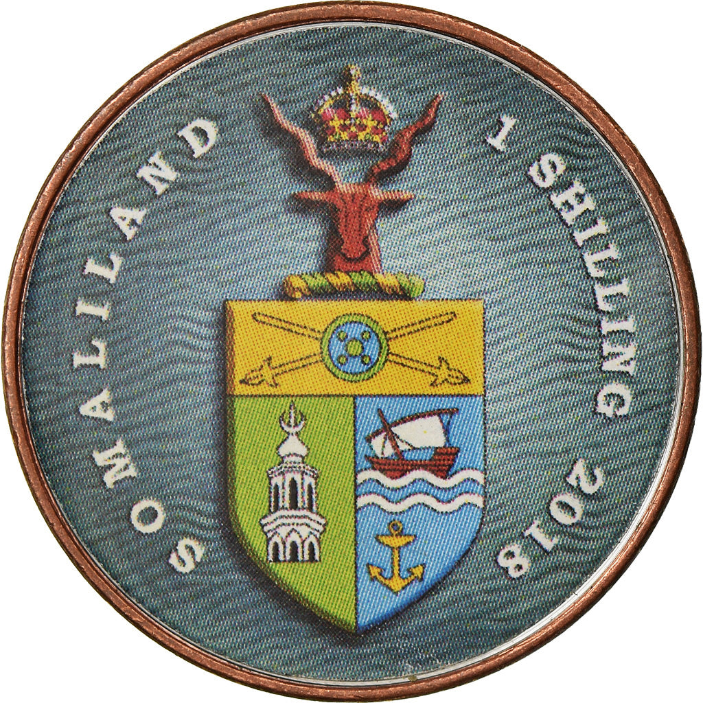 Coin, Somaliland, Shilling, 2018, Vie sous-marine - Poisson-globe, MS(63)