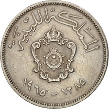 Libya, Idris I, 20 Milliemes, 1965, AU(50-53), Copper-nickel, KM:9