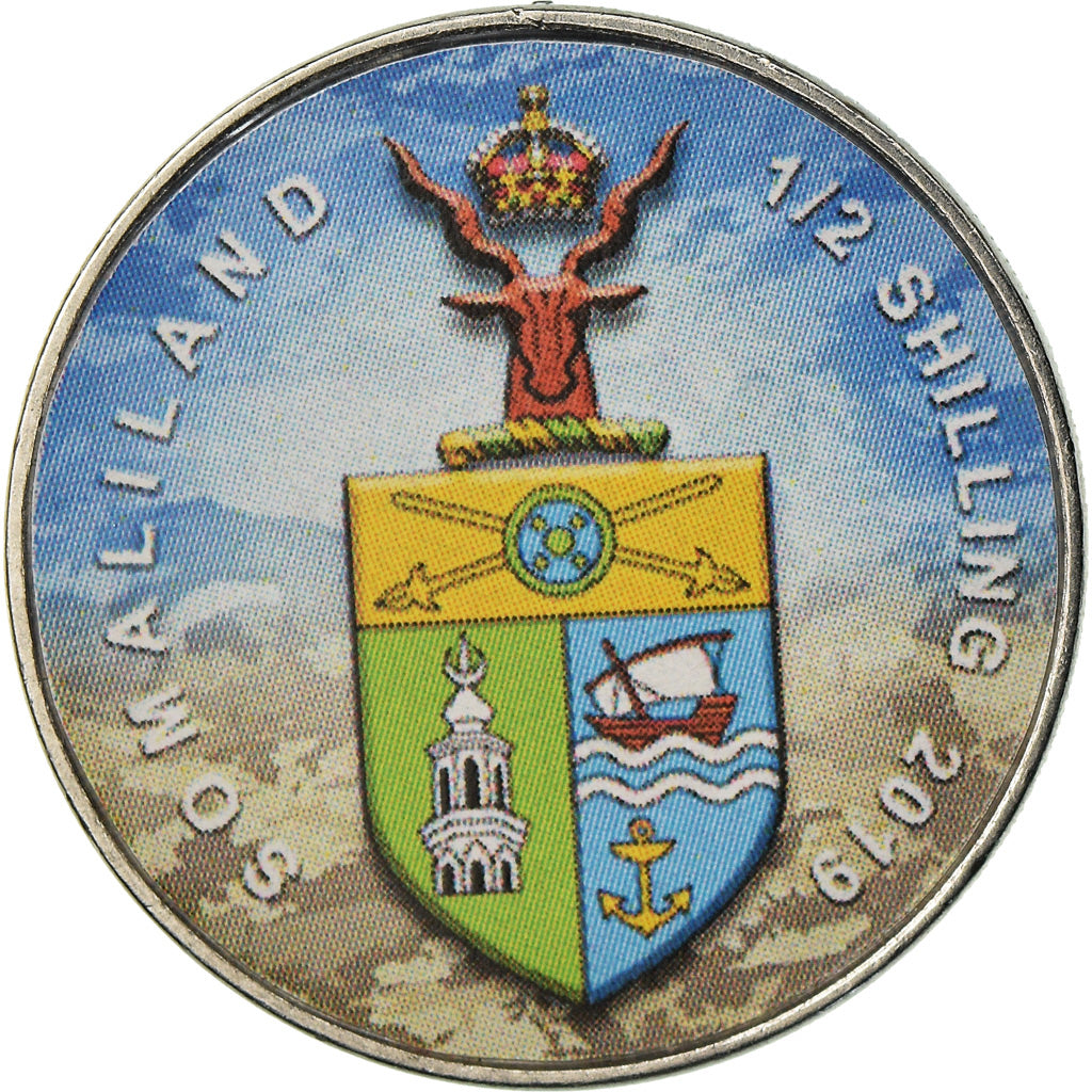 Coin, Somaliland, 1/2 Shilling, 2019, Automobiles - 100 ans - 1910, MS(63)