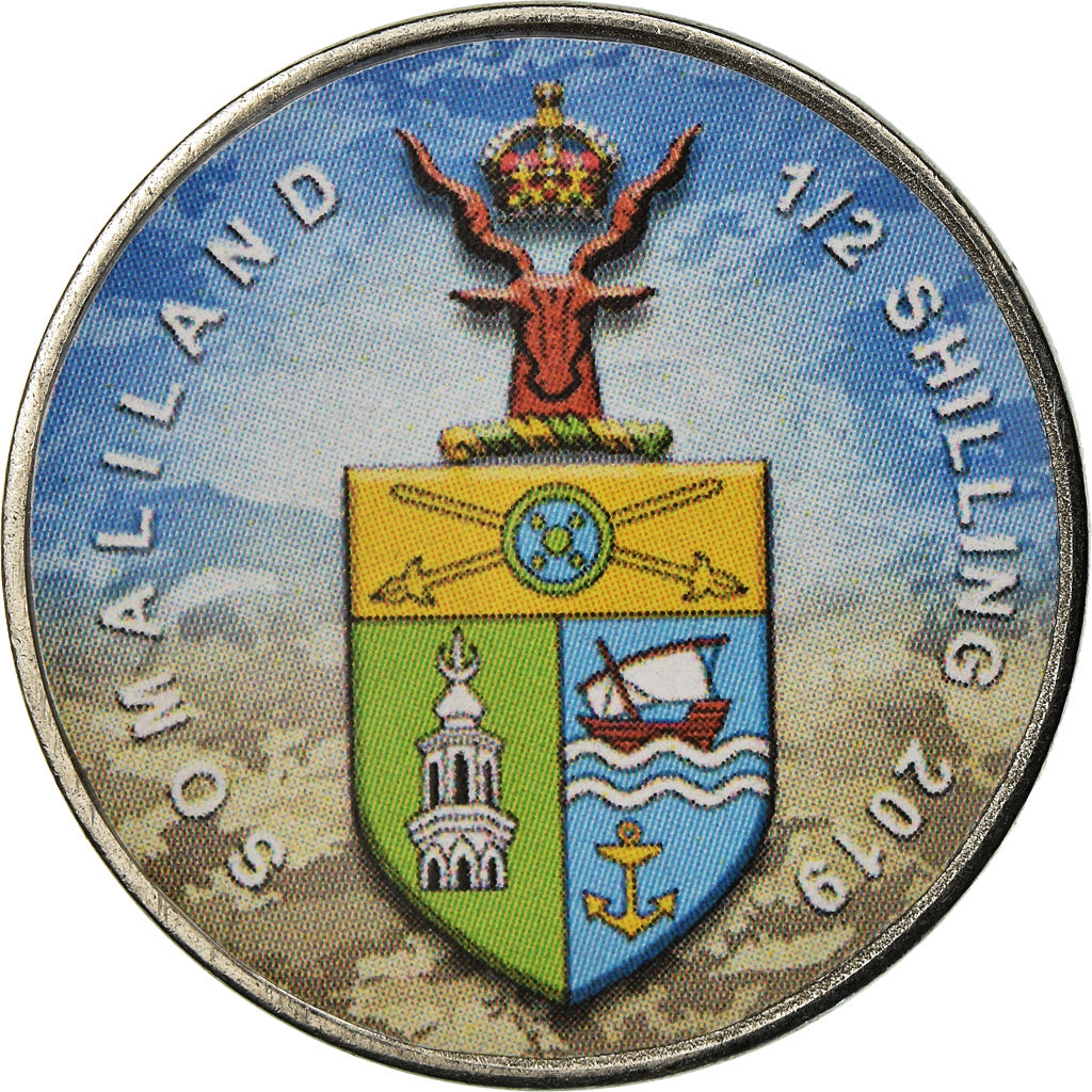 Munten, Somaliland, 1/2 Shilling, 2019, Automobiles - 100 ans - 1910, UNC-