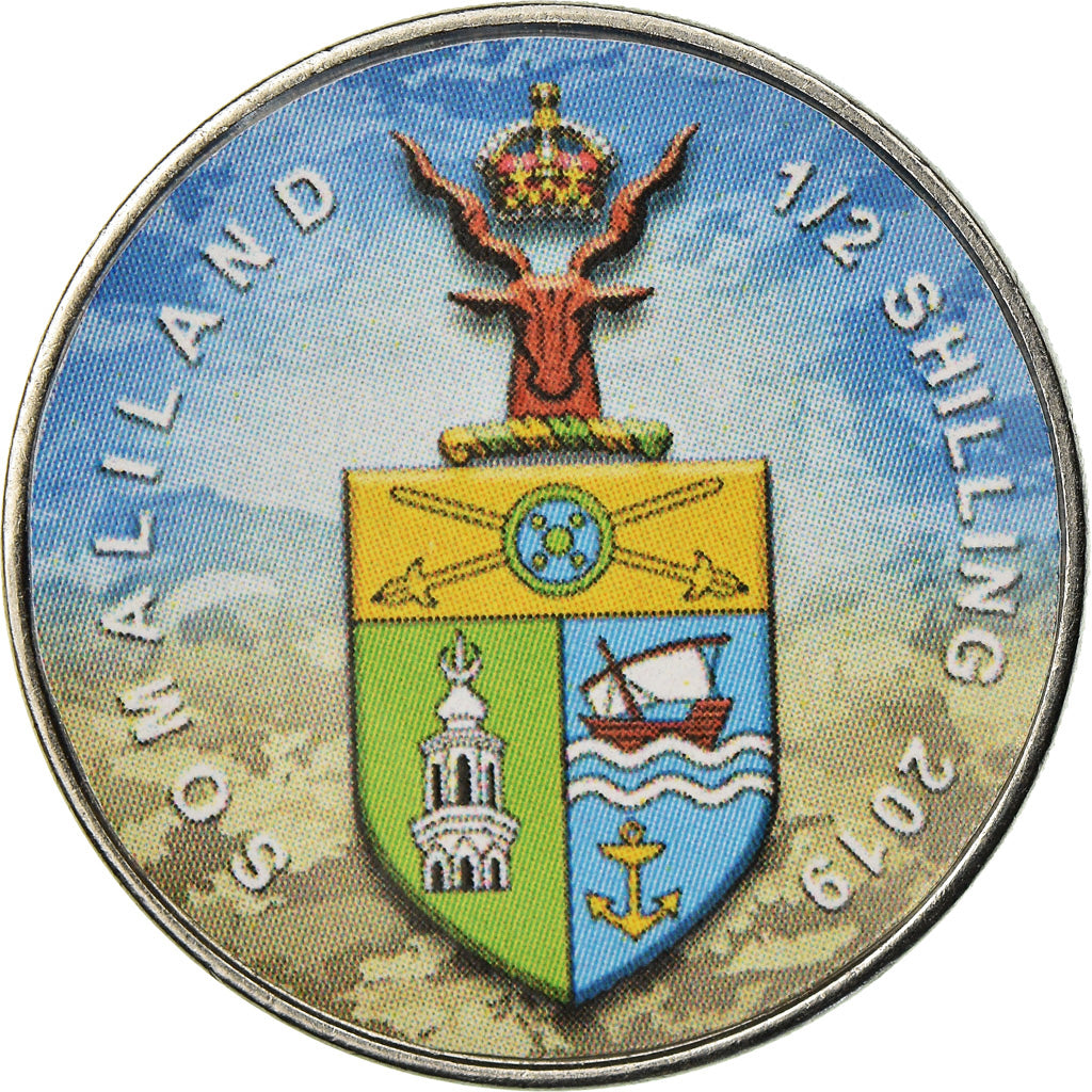 Coin, Somaliland, 1/2 Shilling, 2019, Automobiles - 100 ans - 1920, MS(63)