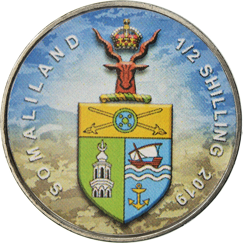 Coin, Somaliland, 1/2 Shilling, 2019, Automobiles - 100 ans - 1920, MS(63)