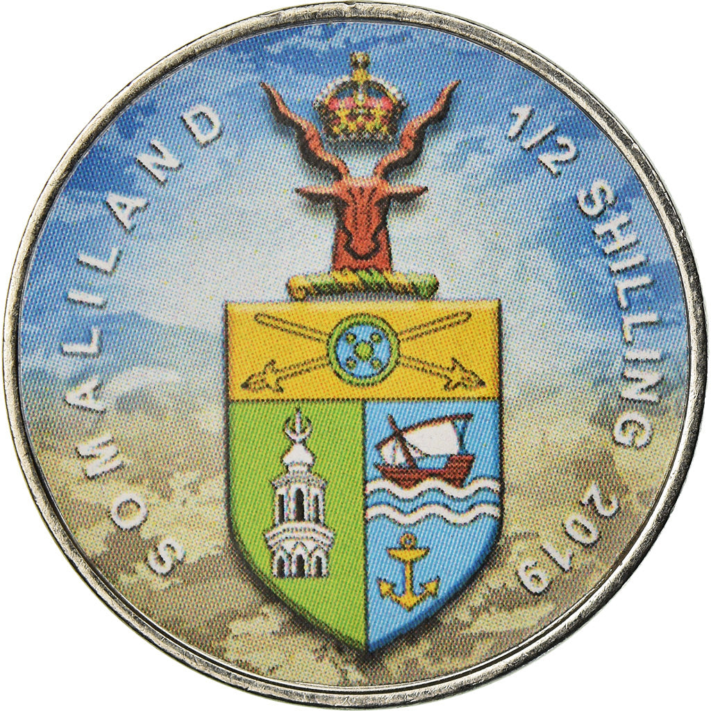 Coin, Somaliland, 1/2 Shilling, 2019, Automobiles - 100 ans - 1930, MS(63)