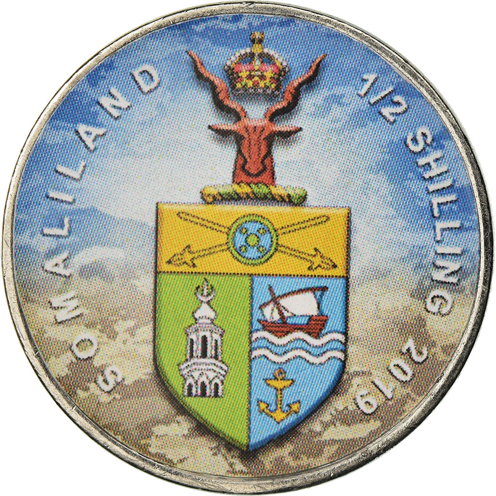Coin, Somaliland, 1/2 Shilling, 2019, Automobiles - 100 ans - 1940, MS(63)