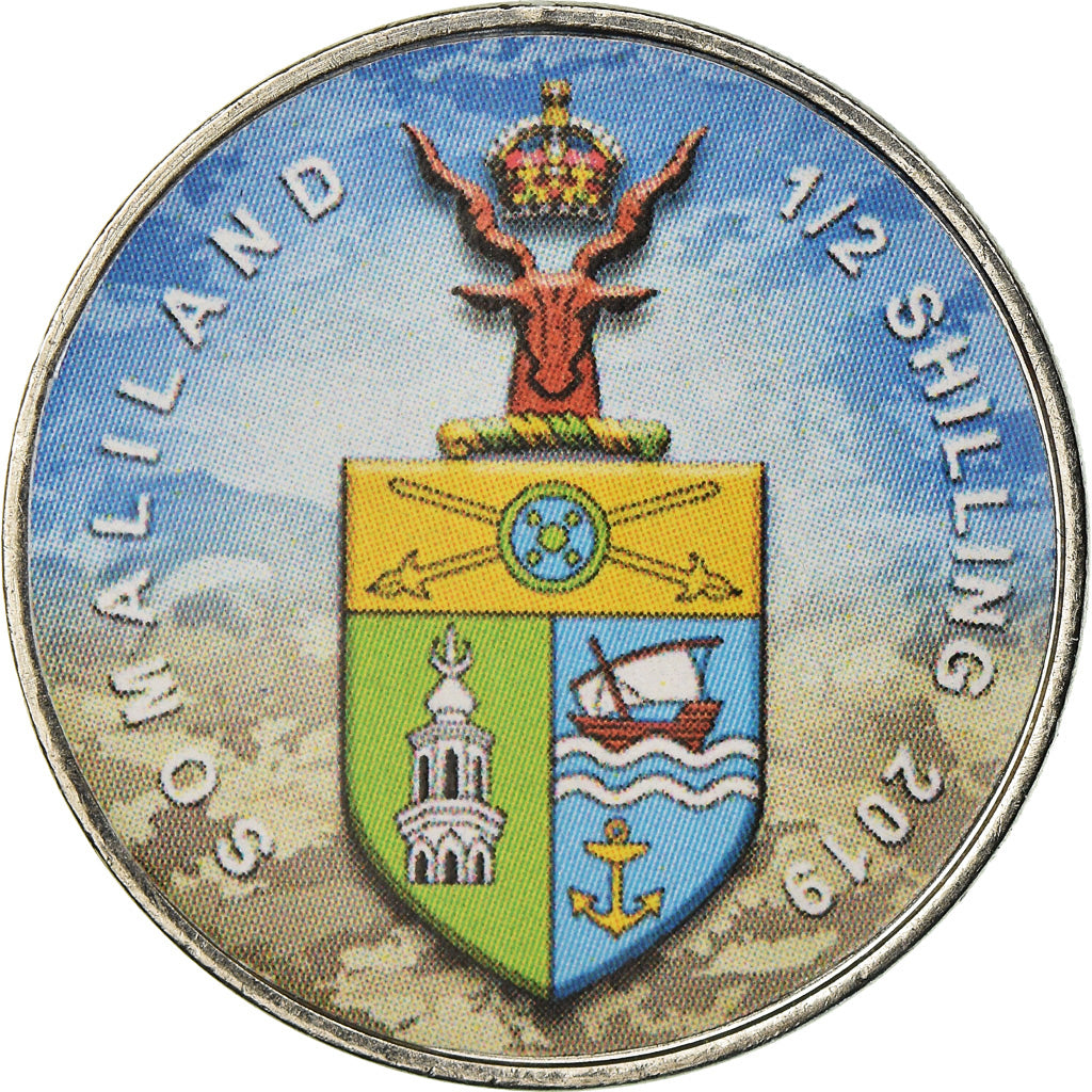 Coin, Somaliland, 1/2 Shilling, 2019, Automobiles - 100 ans - 1950, MS(63)