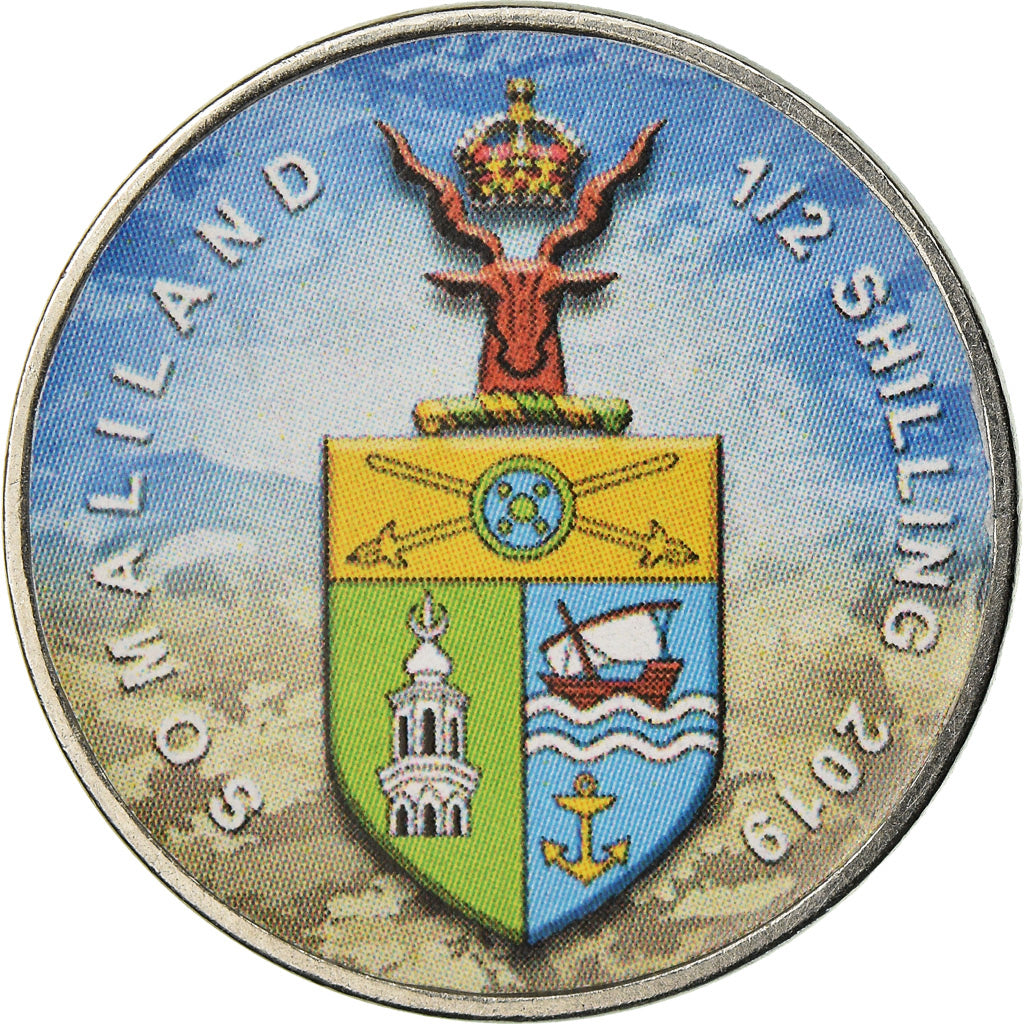 Munten, Somaliland, 1/2 Shilling, 2019, Automobiles - 100 ans - 1950, UNC-