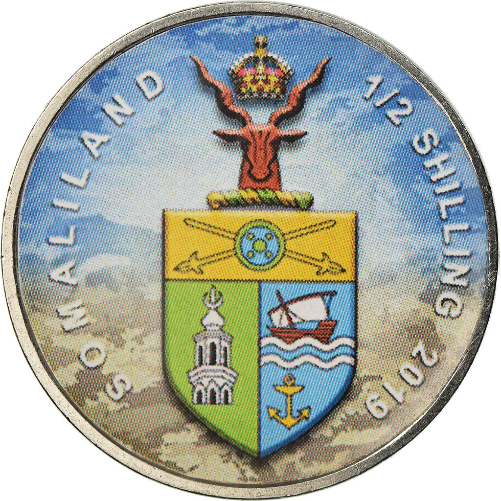Coin, Somaliland, 1/2 Shilling, 2019, Automobiles - 100 ans - 1960, MS(63)