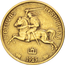 Lithuania, 5 Centai, 1925, King's Norton, EF(40-45), Aluminum-Bronze, KM:72