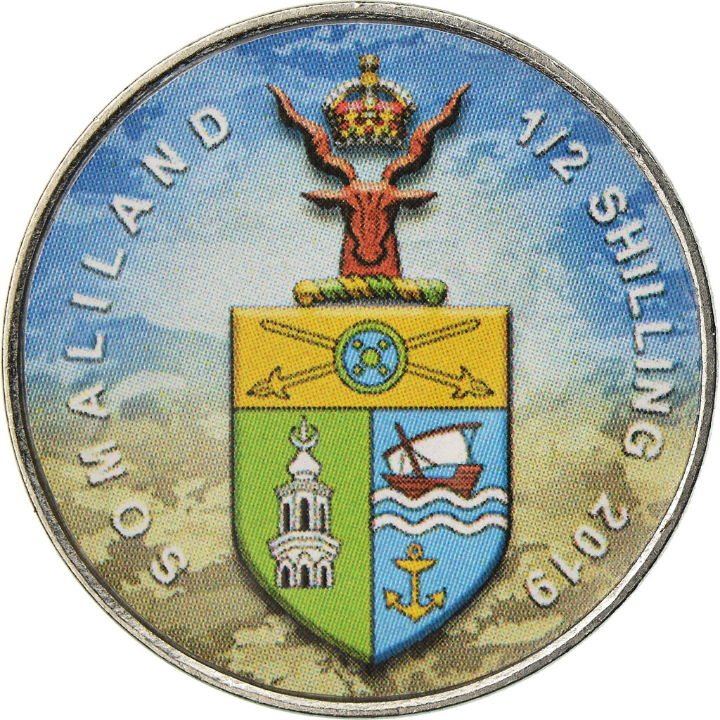 Monnaie, Somaliland, 1/2 Shilling, 2019, Automobiles - 100 ans - 1980, SPL