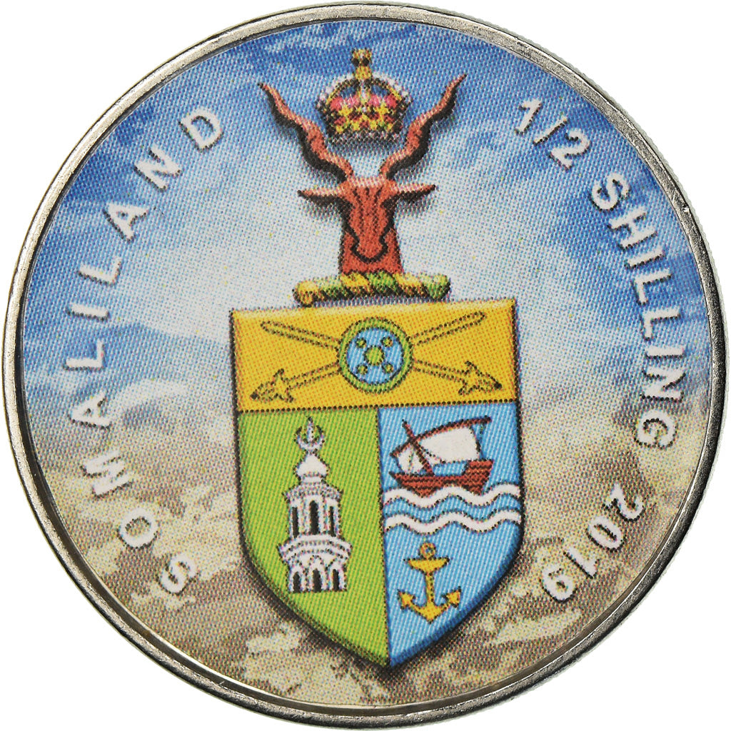 Munten, Somaliland, 1/2 Shilling, 2019, Automobiles - 100 ans - 1990, UNC-