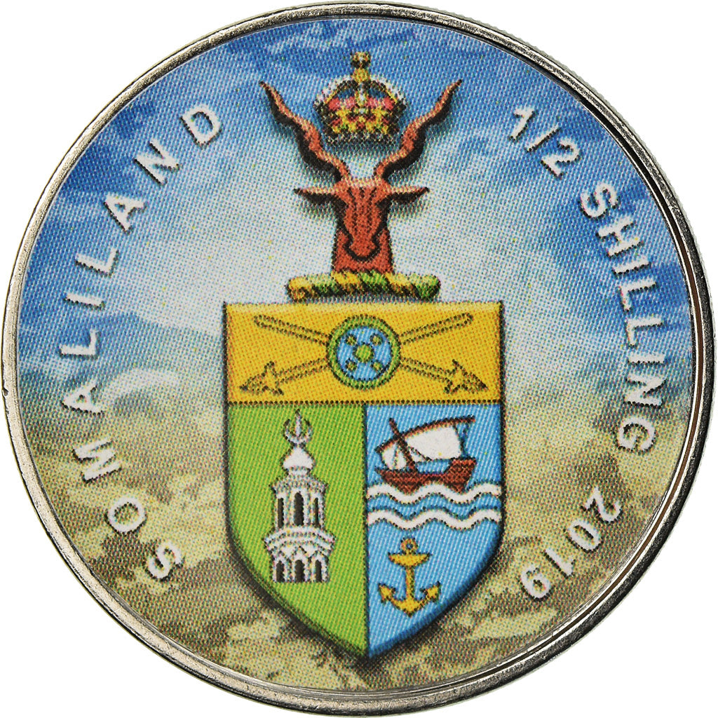Monnaie, Somaliland, 1/2 Shilling, 2019, Automobiles - 100 ans - 2000, SPL