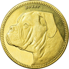 Coin, Somaliland, 5 Shillings, 2019, Chiens - Boxer, MS(63), Brass