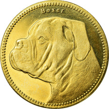 Coin, Somaliland, 5 Shillings, 2019, Chiens - Boxer, MS(63), Brass