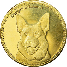 Moneta, Somaliland, 5 Shillings, 2019, Chiens - Berger allemand, SPL, Ottone